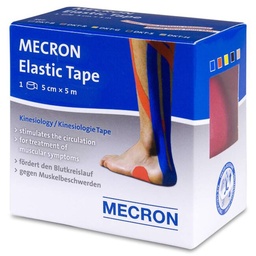 [088902] Mecron Elastic Tape Venda Muscular Rojo, 5 cm x 5 m