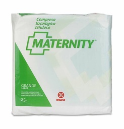 [138099] Maternity Compresas Tocológicas Celulosa Grande Anatómica, 25 Uds