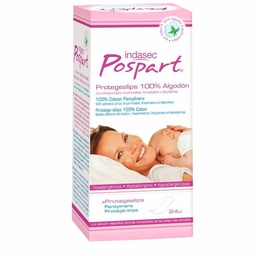 [174125] Indasec Pospart Protegeslip 100% Algodón, 24 Uds