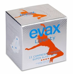 [173568] Evax Liberty Compresa Super con Alas, 10 Uds