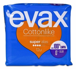 [174530] Evax Cottonlike Super con Alas, 12 Uds