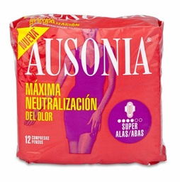 [173574] Ausonia Airdry Super con Alas, 12 Uds