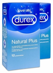 [173042] Duplo Durex Natural Plus, 2 Uds