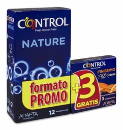 [011864] Pack Control Preservativos Nature 12 uds + Finissimo 3 uds