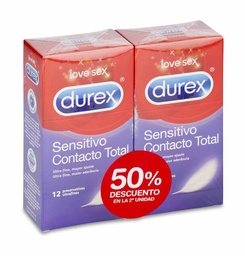 [173043] Promoci¢n Durex Sensitivo Contacto Total, 2 x 12 Uds