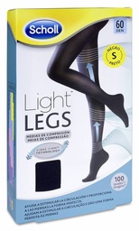 [182842] Scholl Light Legs Medias de Compresión Ligera 60 Den Negro Talla S 1 Ud