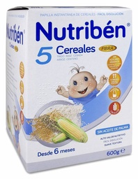 [159935] Nutriben Papilla 5 Cereales Fibra 600 gr 