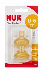 [108423] Nuk FC Tetina Látex Talla M 0-6 M, 2 Uds