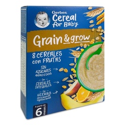 [201065] Gerber Papilla 8 Cereales con Fruta, 250 g