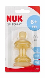 [108688] Nuk FC Tetina Látex Talla L +6M, 2 Uds