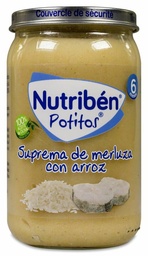 [192074] Nutriben Potitos Suprema de Merluza con Arroz, 235 g