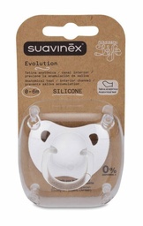 [143107] Suavinex Evolution Chupete Anatómico de Silicona 0-6 Meses, 1 Ud