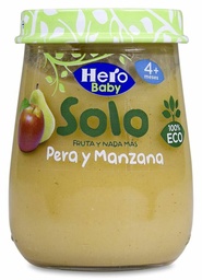 [186572] Hero Baby Solo Pera y Manzana, 120 g