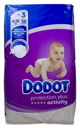 [142059] Dodot Activity Talla 3 6-10 Kg, 56 Uds