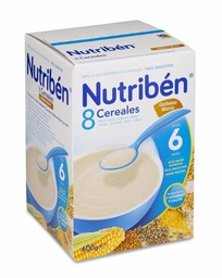 [160700] Nutriben 8 Cereales Galletas María, 600 g