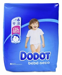 [180987] Dodot Bebé Seco Pañal Talla 6 +13 Kg, 22 Uds