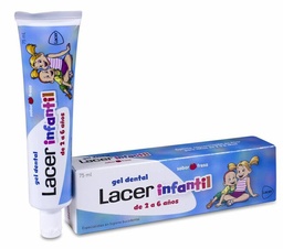 [184562] Lacer Infantil Gel Dental Sabor Fresa, 75 ml