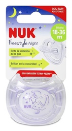 [196194] Nuk Chupete Freestyle Night Azul, 1ud