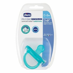 [169311] Chicco Chupete Physio Soft Gommotto Silicona 0-6m Azul, 1 Ud